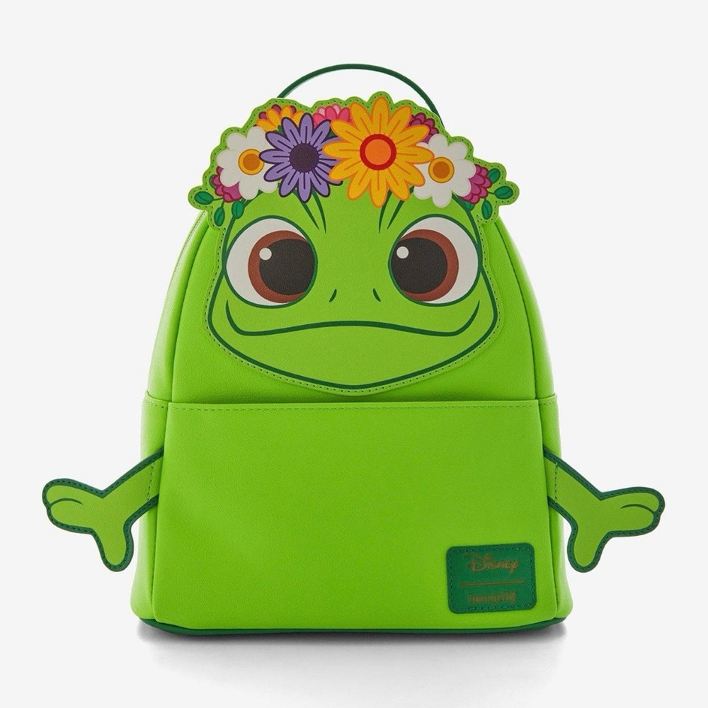 Loungefly Disney Tangled Pascal Flower Crown Mini Backpack NWT - Picture 1 of 5